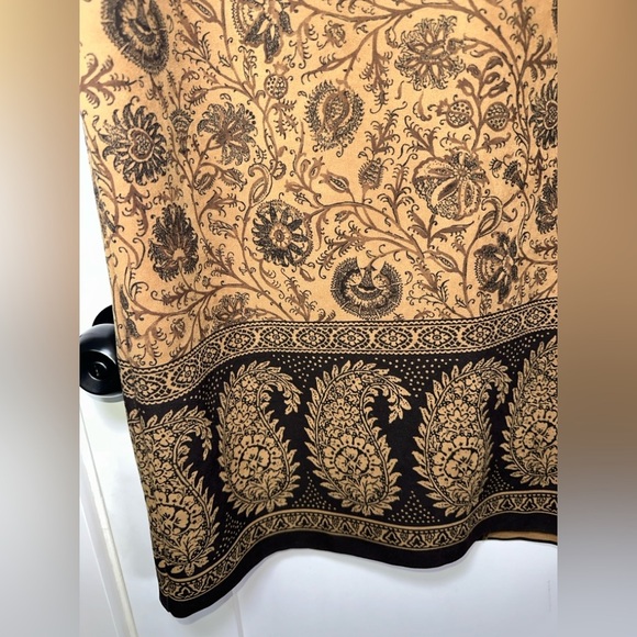 Briggs Floral Brown and Black Maxi Skirt - Picture 3 of 8